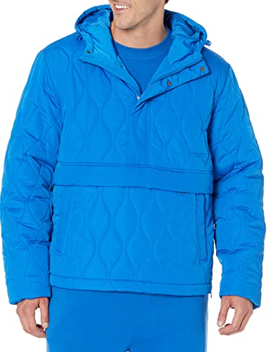 Image of Amazon Essentials Mens Anorak Hooded Quarter-Zip Puffer Coat