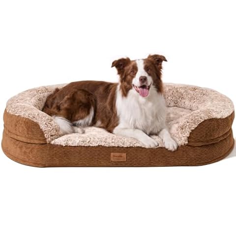 FUKUMARU Large Thickened Dog Couch Bed, Orthopedic, Waterproof & Washable — $49.79 (17% off)