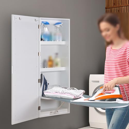 Armoire à Repasser Murale pour Dissimuler la Table et Ranger le Fer - 5