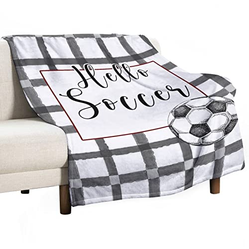 Couverture duveteuse premium Hello Soccer jeté de lit douceur supérieure - 2