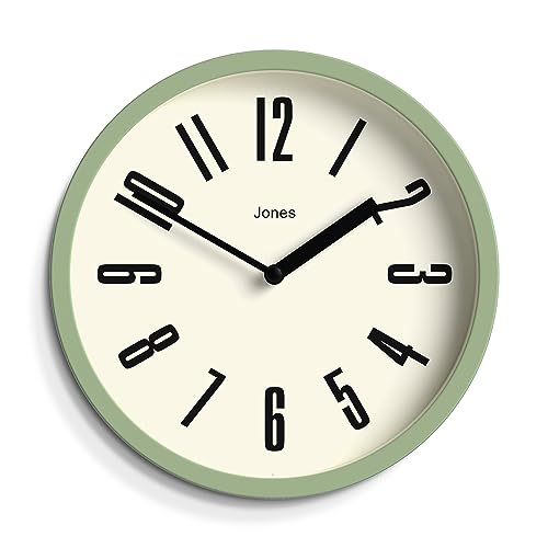 Jones Clocks® Hot Tub wall clock, Green, 20 x 20 x 3.5cm