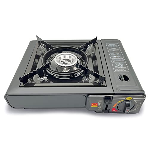 Camp Stove Portable Dual Fuel Butane Stove Gas Grill Camping Accessories Outdoor Windproof Butane Thickened Metal Material Camp Stove For Portable Gas Tanks And Liquefied Gas Tanks (1 Pack) #TOP25