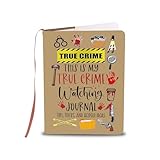 LQRI True Crime Notebook This Is My True Crime Watching Journal Notebook Horror Suspense Lovers Merchandise (beige yellow)