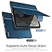 KingBlanc Case for iPad (A16) 11th Generation 11 Inch 2025, iPad 10th Gen 10.9 Inch 2022 with Pencil Holder, PU Leather Protective Cover, Auto Sleep/Wake, Viewing/Typing Angle, Magnetic Clasp, Blue
