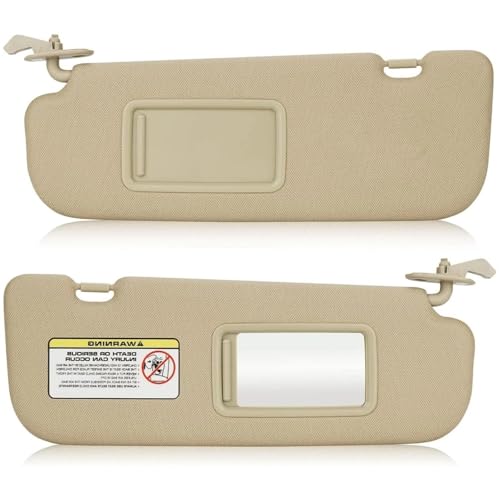 Pare-soleil intérieur beige contre l'éblouissement sur Hyundai Elantra