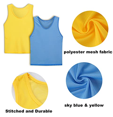 Image of Scrimmage Vests Pinnies Team Practice Jerseys for Kids,Youth and Adult Sports Soccer,Football,Basketball(12 Pack)