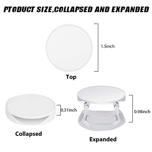 15 Pieces Blank Sublimation Phone Holders Collapsible Tablets And Cell Phones Grip Holder Adhesive Blank Finger Stand Holder With Double-Sided Tape (White) #TOP1