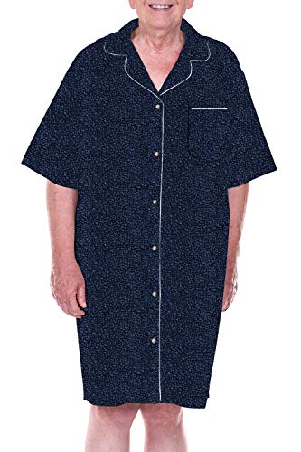 Open Back Nightshirt Pajamas for Men Cotton 3 Pack Bedridden-Hospice-Patient Gown-Set of 3 (L/XL)3