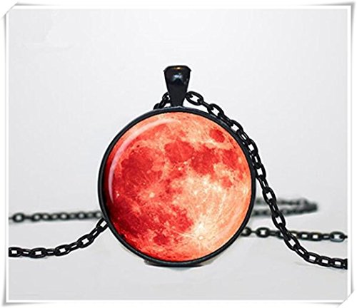 Pieno luna collana ciondolo a forma di luna Space