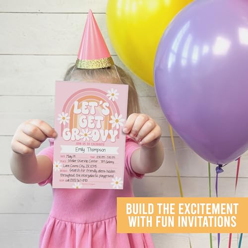 Invitation rétro Hadley Designs fête enfants solution invitations écriture facile - 7