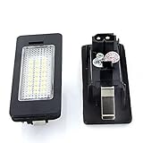 IWBR 2 pièces Canbus LIGHT plaque d'immatriculation for BMW numéro de plaque d'immatriculation lampe blanche adaptée for BMW E39 M5 E70 E71 X5 X6 M5 E90 E92 E93 M3