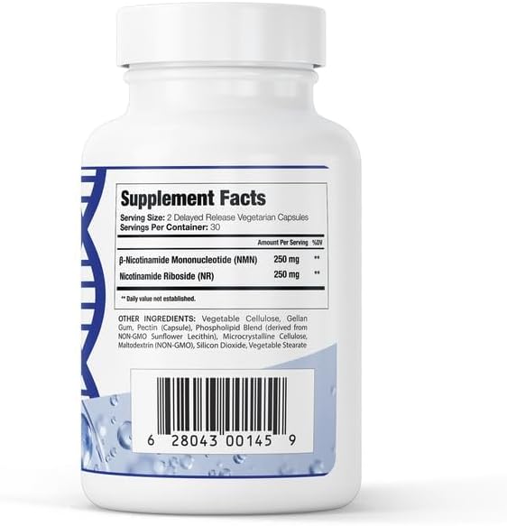Miniatura 2 de Suplemento liposomal NMN + NR - 60 cápsulas veganas para apoyar la salud celular, la energía y los niveles de NAD+ - Fabricado en Estados Unidos,