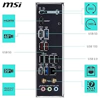 MSI X870E Gaming Plus WiFi Mainboard, ATX - Unterstützt AMD Ryzen 9000/8000 / 7000 Prozessoren, AM5-60A SPS VRM, DDR5 Memory Boost 8200+ MT/s (OC), PCIe 5.0 x16 & 4.0 x4, M.2 Gen5, Wi-Fi 7, 5G LAN – Ansicht 6