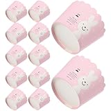 BESPORTBLE 100 Tazas para Hornear Pequeñas de Papel Antiadherente para Cupcakes y Muffins, Suministros para Hornear Caseros, Resistente al Calor, Adecuado para Repostería y Cocina Doméstica