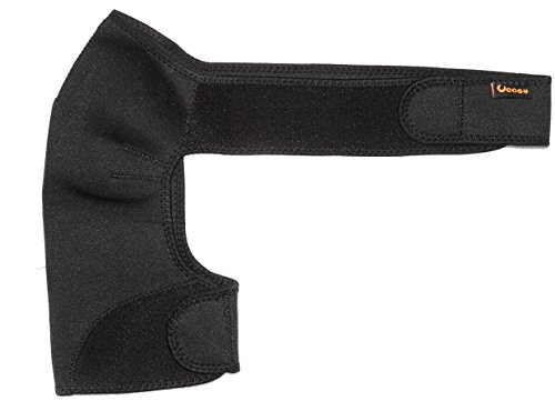 Ueasy Light Weight Adjustable Gym Sports Single Shoulder Brace Support Strap Wrap Belt Band Pad for Men and Women (Right Shoulder Support) (Right Shoulder)