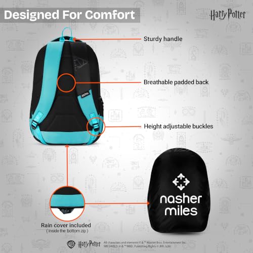 Image of Nasher Miles x Harry Potter Backpack | Polyester Laptop Backpack 35L | Ideal for School, College, Office & Travel | Men, Women, Boys, Girls