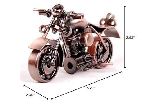 Trebisky Metal Motorcycle Decor Figurine Iron Motorcycle Sculpture Desk Decor Art Gift Vintage Home Office Decor Birthday for Men Friend Dad Son Him (Cruiser)