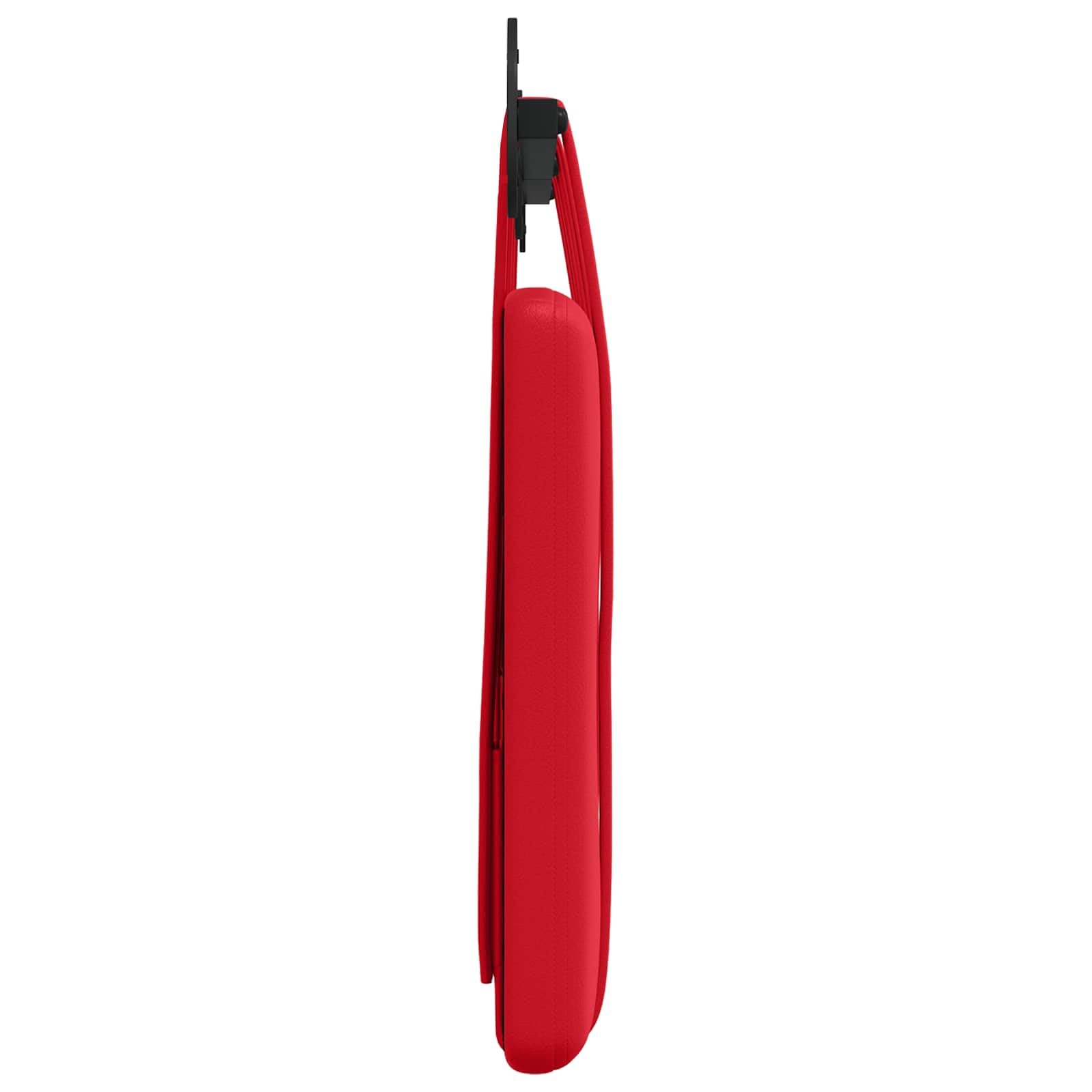 Cabecero colgante rojo de piel sintética con acolchado de espuma, montaje en pared, 150 x 55 cm, juego de 2 unidades, versátil para dormitorio, habitación de invitados, cama doble y cojín de