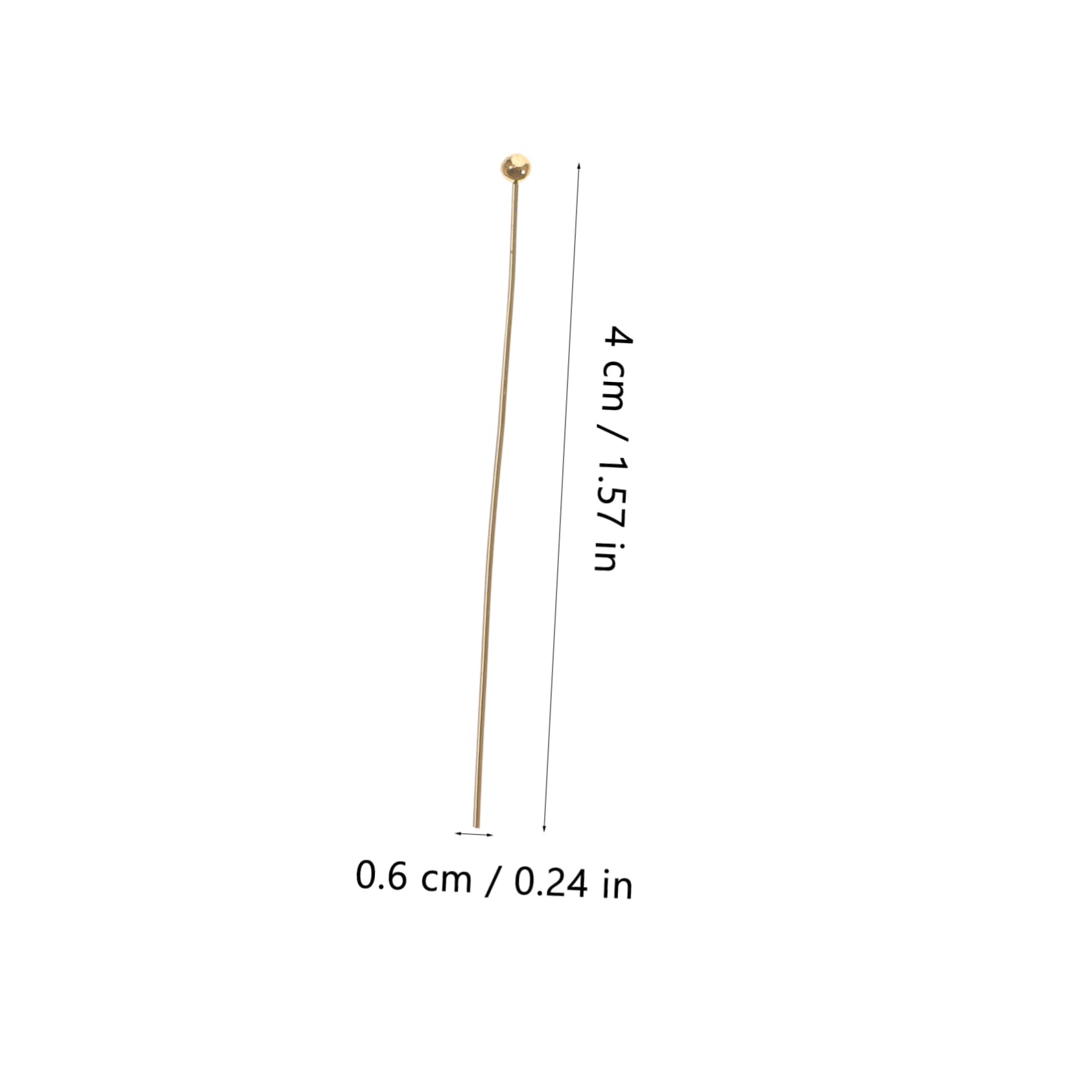 KONTONTY Jewelry Making Charms Kit 400pcs Ball Head Pins Necklace Making Kit Charm Beads