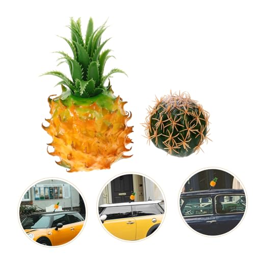Zerodeko 2 piezas de piña para personalizar el techo de tu coche y evitar confusiones 3