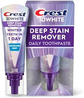 Crest 3DWhite Brilliance Deep Stain Remover Dazzling Mint Toothpaste - 3.1oz