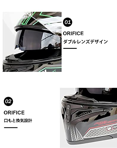 JIEKAI JK-902 バイクヘルメット システムヘルメット フリッ