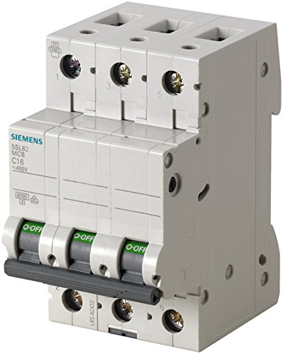 Preisvergleich Produktbild Siemens Sicherungsautomat Leitungsschutzschalter 5SL6310-7 10A TypB 3-polig 6KA 400V 1 Stück
