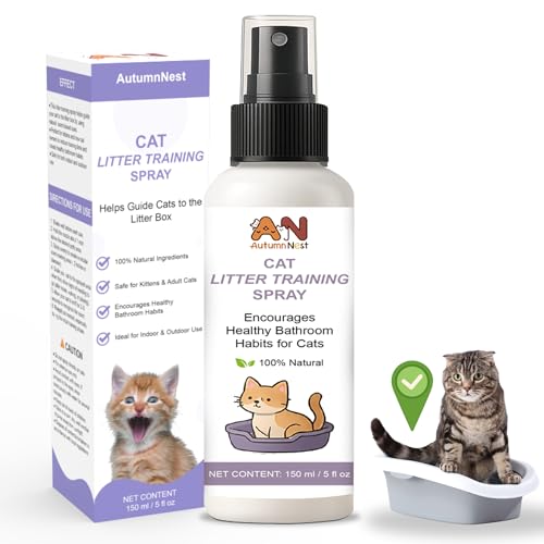 Cat Litter Training Spray 150ml Natural Attractant for Cats & Kittens Helps Guide Proper Litter Box Use Indoor Toilet Training Aid
