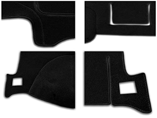 Yiz Dashboard Cover Dash Cover Mat Pad Custom Fit For Dodge Ram 1500 2500 3500 1998 1999 2000 2001 (Ram 98-01, Black) #TOP2