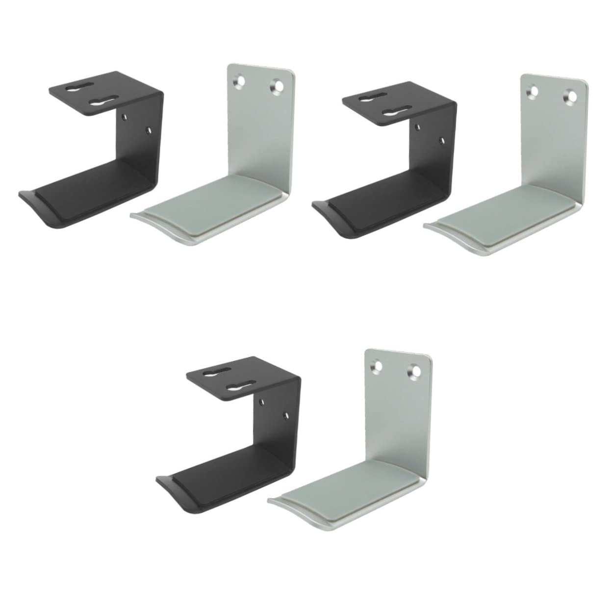 DOITOOL 6 Pz supporto per cuffie gancio sotto scrivania per cuffia portacomputer porta computer porta cuffia gancio per cuffie auricolare staffa allacciare appendiabiti
