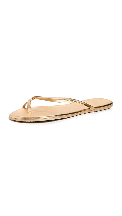 TKEES Riley Flip Flop in metallic finish