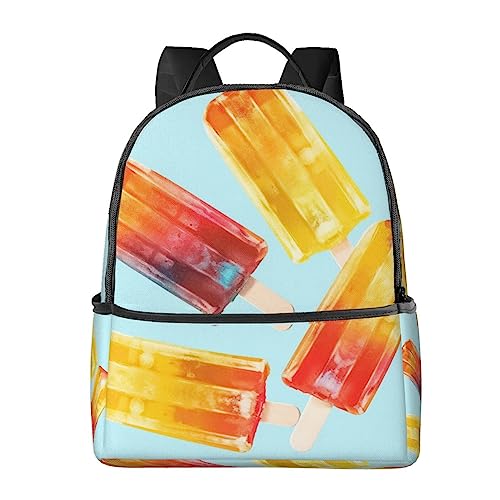 Sac à dos de travail à motif Popsicles pour vos journées de bureau et sport
