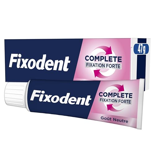 Fixodent Complete Goût Neutre Crème Adhésive Pour prothèses Totales & Partielles 47ml
