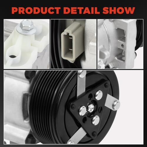Air Conditioner AC Compressor with Clutch Compatible with Ford F-150 2002-2003/ for Excursion,for E150/E250/E350 Econoline 1997-2002,for E350 Super Duty,for Lincoln Navigator 1998-2001,4.6L 5.4L 6.8L by QKVCX - Used condition - Image 7