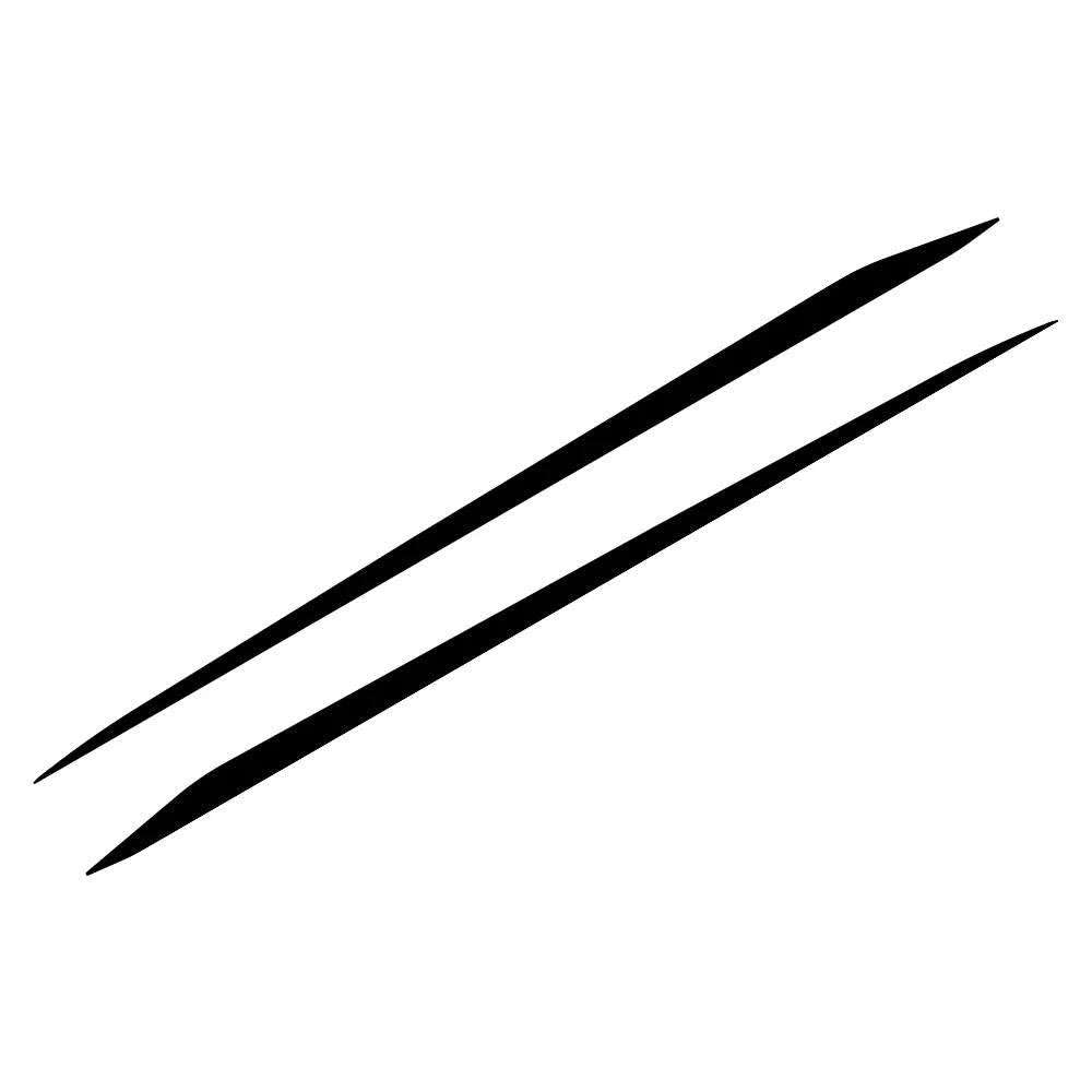 2PCS Car Side Door Skirt Stickers Racing Stripe Style Vinyl DIY Decals,for Honda Civic FK7 FK8 Si FL5 Type R Auto Decor Accessories