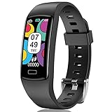 Fitness Armband Tracker für Kinder: Fitness Uhr mit Pulsmesser und Schlafmonitor Sport Smartwatch Wasserdicht IP68 Schrittzähler Uhr Aktivitätstracker Sportuhr für Mädchen Junge Teenager iOS Android