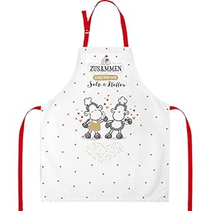 Sheepworld Schürze Salz & Pfeffer Baumwolle