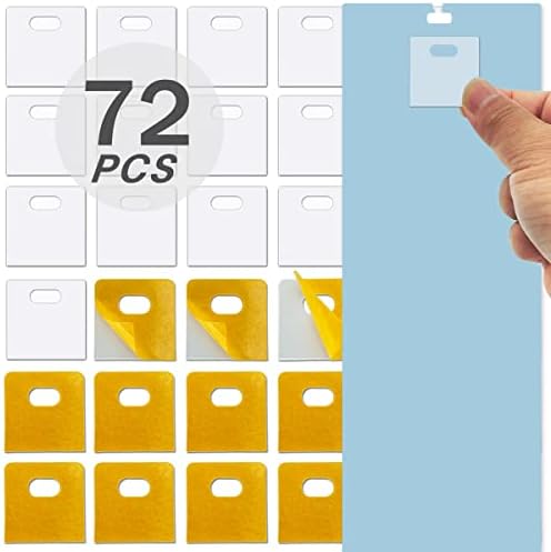 (36 Sets / 72 Pcs) Clear Vertical Blind Repair Tabs,Transparent Vane Savers Blind Repair Clips,Window Blinds Replacement Slats for Fixing Vertical Window Shades Slats