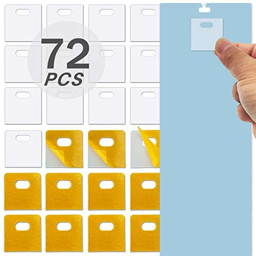 (36 Sets / 72 Pcs) Clear Vertical Blind Repair Tabs,Transparent Vane Savers Blind Repair Clips,Window Blinds Replacement Slats For Fixing Vertical Window Shades Slats #TOP22