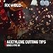 RX WELD 3-101 Series Acetylene V-Style Cutting Torch Tips - Sizes 0-3, Fit V-Style Light/Medium Duty Torch