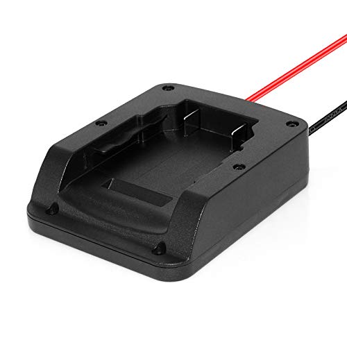 Power Wheels Battery Adapter for 20V Dewalt Battery Adapter Dewalt Dock Power Tool Connector Mount with 12 Gauge Wires Black