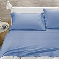 Caleffi Lenzuolo Inferiore In Flanella Di Cotone 100% | Singolo Letto | Colore Acqua | Morbido E Confortevole Per L'Inverno