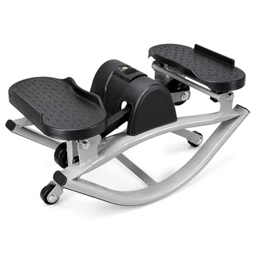 Portable Lateral Rocking Stepper Machine for Low-Impact Side-to-Side Leg, Glute, and Ab Exercises - Perfect for Home Gym Workouts