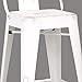 AC Pacific Modern 24” Metal Barstool Set of 2 – Country Rustic Style with Low Back, Lightweight & Sturdy Build, Easy Assembly, Distressed White
