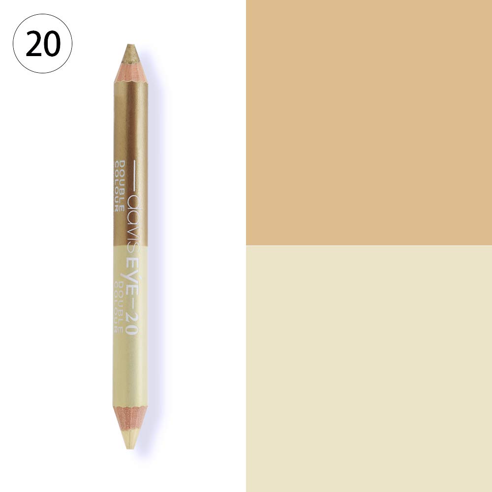 Ownest 20 Colors Eyeshadow Pencil Set,Double Head Matte Shimmer Eye Shadow Cream,Waterproof Cosmetic Eyeshadow Makeup Set-10pcs