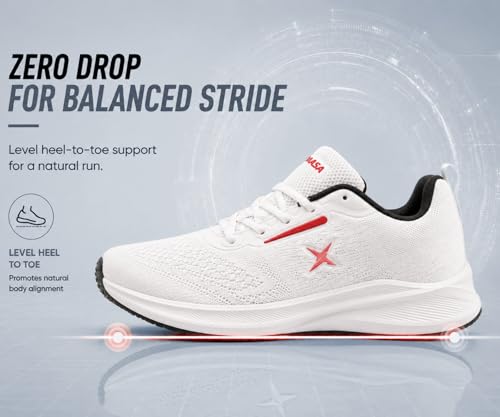 Image of Kraasa Men's Running Shoes | Breathable Mesh Upper | Lightweight Phylon Sole | Cushioned EVA Insole | Comfortable Sports & Casual Sneakers for Gym, Walking & Daily Use