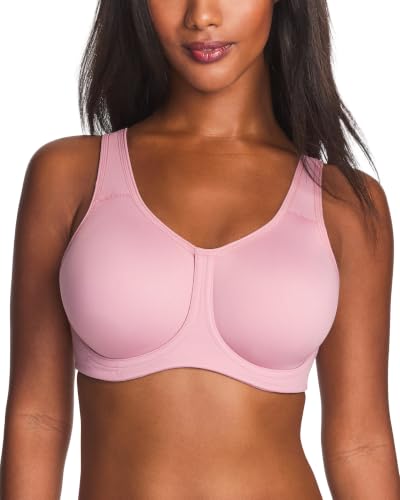 Image of Wacoal Women's Simone Sport Underwire Bra, 855170 | Unlined, Underwire, Full Coverage, Moisture Wicking, Maximum Support, Comfort Wire