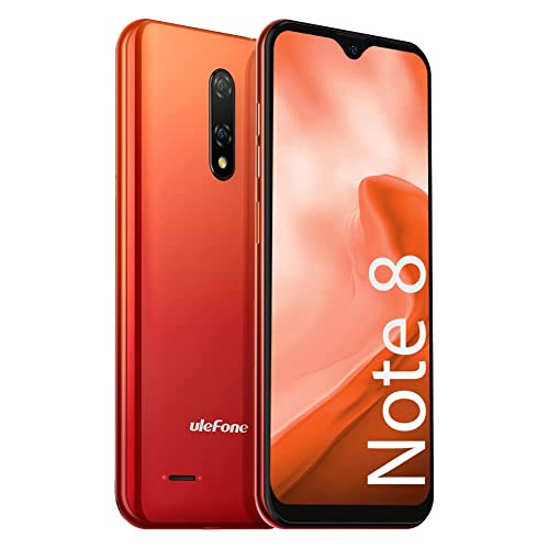 Ulefone Note 8 Gsm 3G Unlocked Smartphone, Android 10 Quad-Core 2Gb+16Gb, Triple Card Slots 5.5 Inch Waterdrop Screen, Dual Sim Unlocked Cell Phones, 5Mp+2Mp Rear Camera, 2700Mah - Orange #TOP10