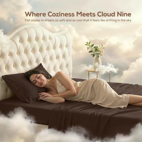 Image of Utopia Bedding Twin XL Sheet Set - 3 Piece Bed Sheets for Twin XL Size Bed, Soft and Breathable Microfiber, Includes 1 Fitted Sheet, 1 Flat Sheet and 1 Pillowcase - Oeko Tex (Brown)