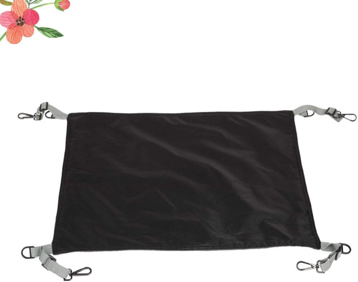 SEWACC Cat Hammock Bed Waterproof Fleece Lined Reversible Warm Cat Sleeping Mat Pet Lounger for Indoor and Outdoor Use Black